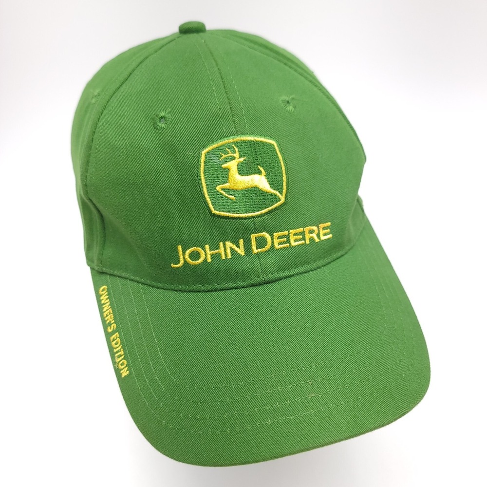 John Deere Owners Edition Hat Cap Nothing Runs Like Strapback Green Farm Tractor